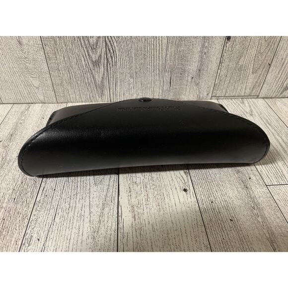 POLO Ralph Lauren BLACK LEATHER SUNGLASS EYE GLASS CASE - Picture 3 of 6